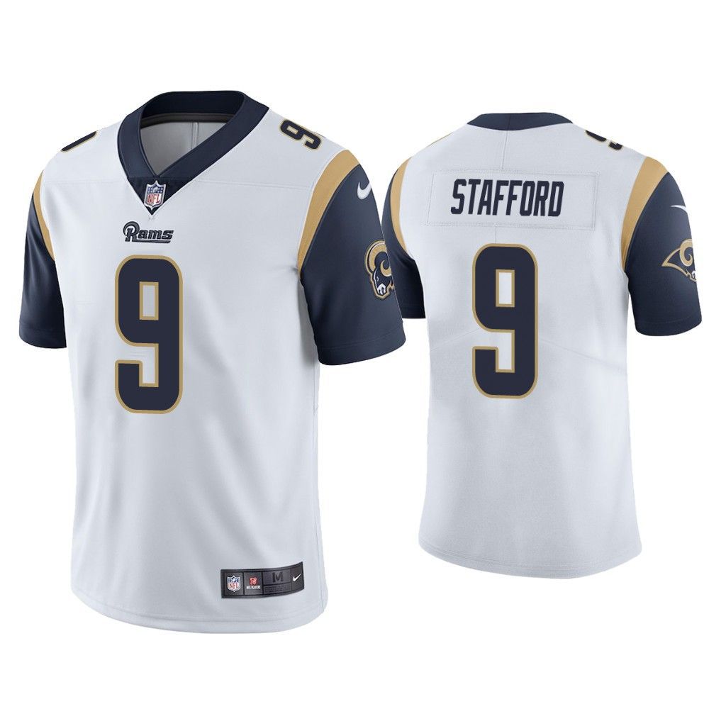 Men Los Angeles Rams 9 Matthew Stafford Nike White Limited NFL Jersey